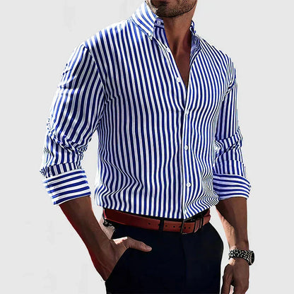 Damian | Striped Men's Shirt – Smart & Confident