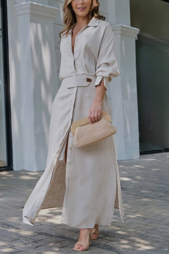 Jeanette | V-Neck Maxi Dress