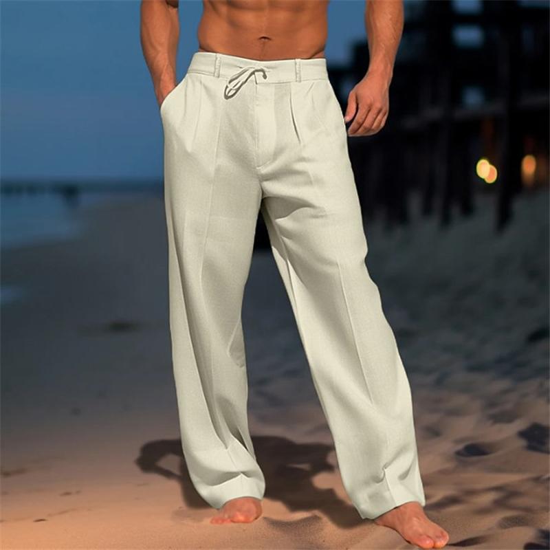 Jens™ | Single-color linen pants
