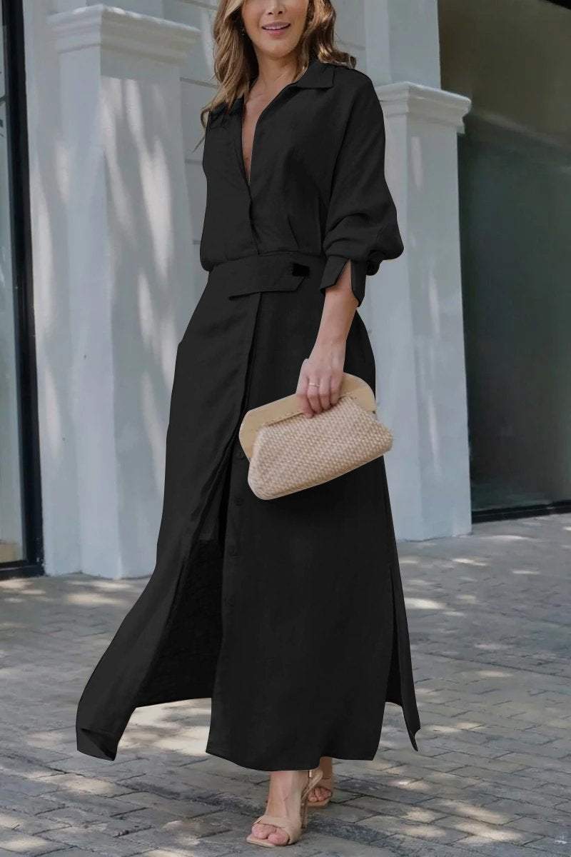 Jeanette | V-Neck Maxi Dress