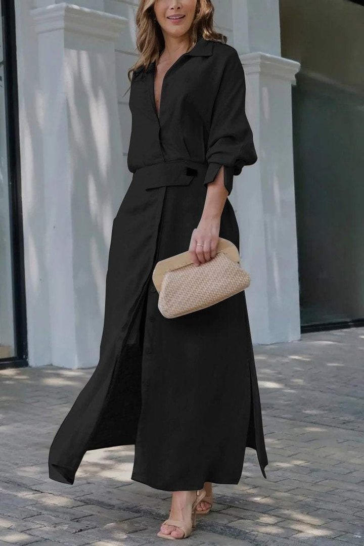 Jeanette | V-Neck Maxi Dress