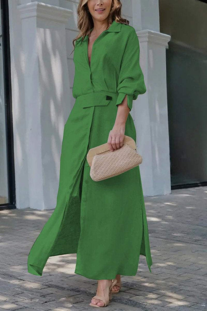 Jeanette | V-Neck Maxi Dress