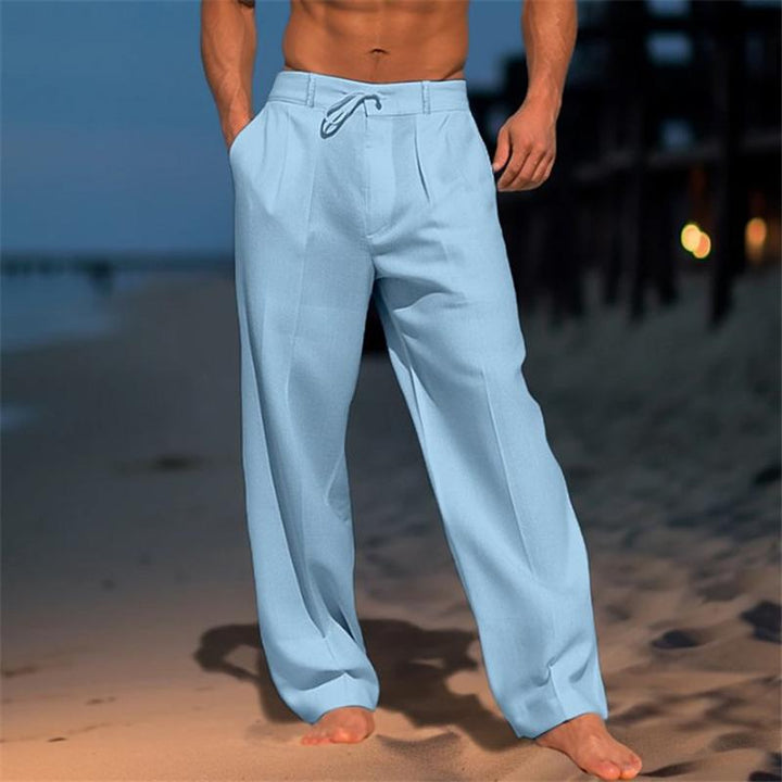 Jens™ | Single-color linen pants