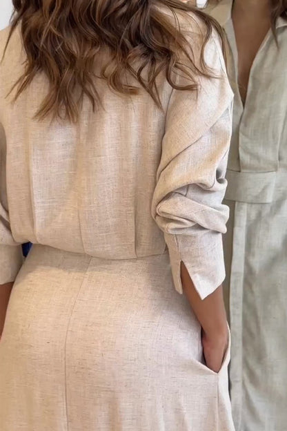 Jeanette | V-Neck Maxi Dress