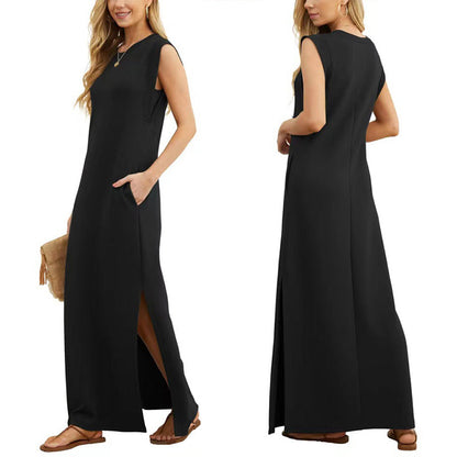 Sabrina - Elegant Wrinkle-Free Maxi Dress