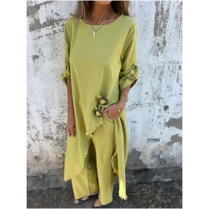 Belinda™ | Long Sleeve Loose Robe and Trousers 2-piece Set