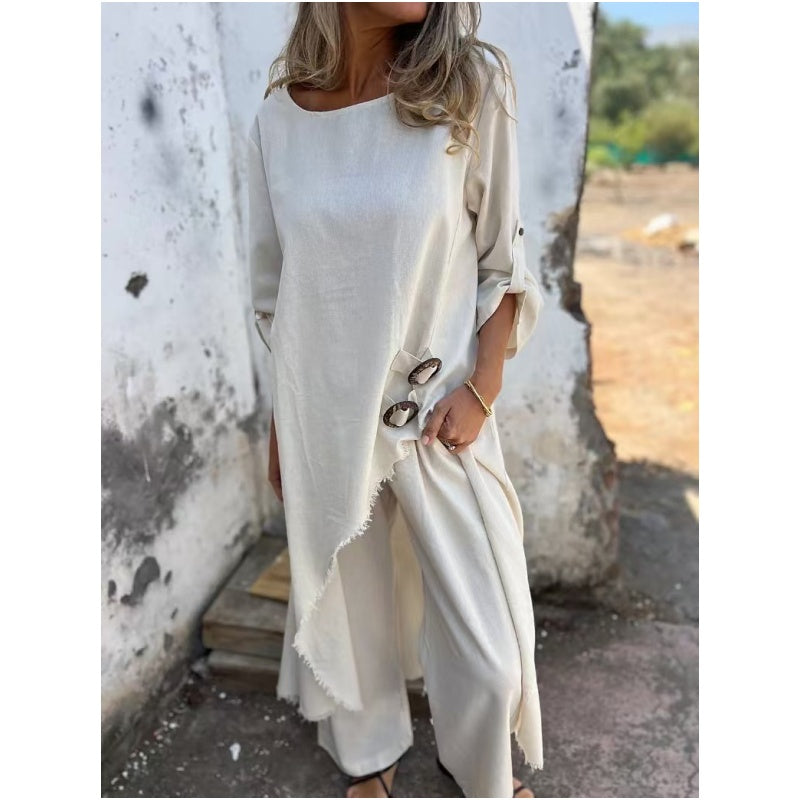 Belinda™ | Long Sleeve Loose Robe and Trousers 2-piece Set