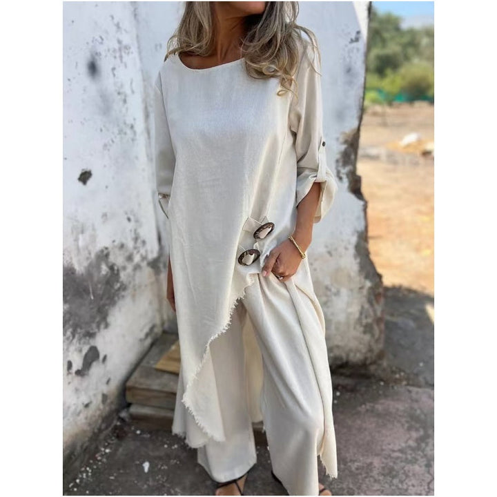 Belinda™ | Long Sleeve Loose Robe and Trousers 2-piece Set