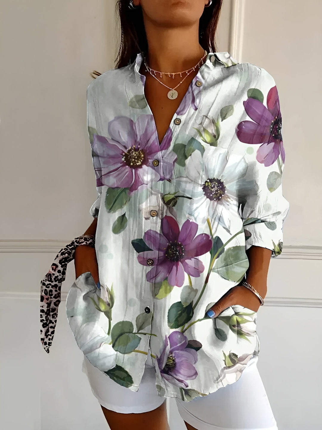 Ronja™ | Blouse with Floral Pattern