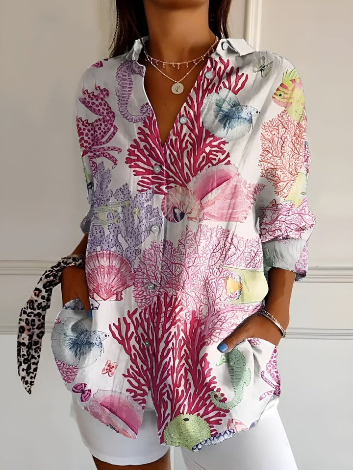 Ronja™ | Blouse with Floral Pattern